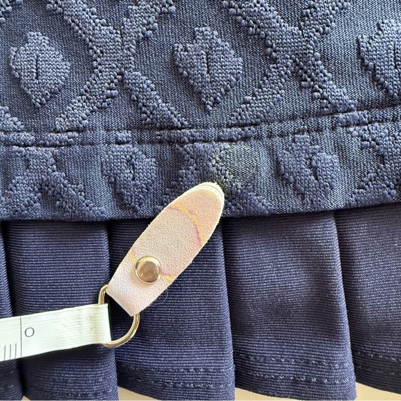 J. McLaughlin-Navy Skort-Pleated-Ruffle-Catalina Cloth-Tennis-Active-Size M - Picture 9 of 15